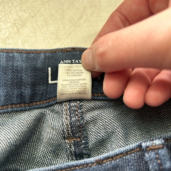 Loft Curvy Bootcut Jeans, Size 10 - Picture 3 of 4